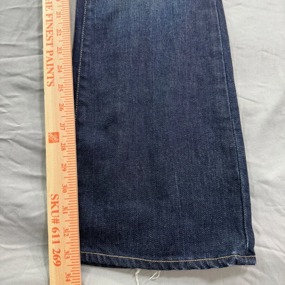 Paige Premium Denim Flare Jeans Hollywood Hills Women's 28 Y2K Embroidery - Picture 10 of 13